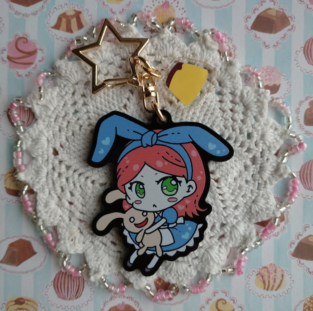 黒アクリルキーホルダー