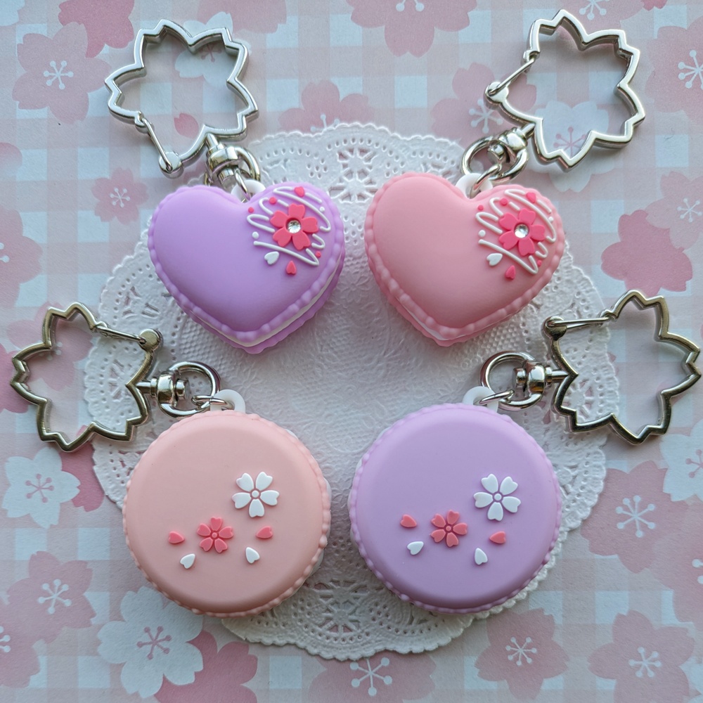 さくらマカロンキーホルダー