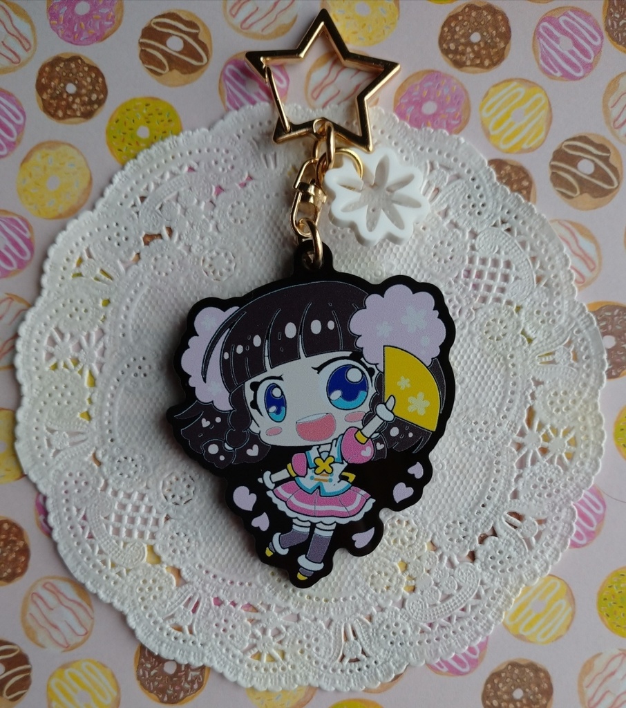 黒アクリルキーホルダー