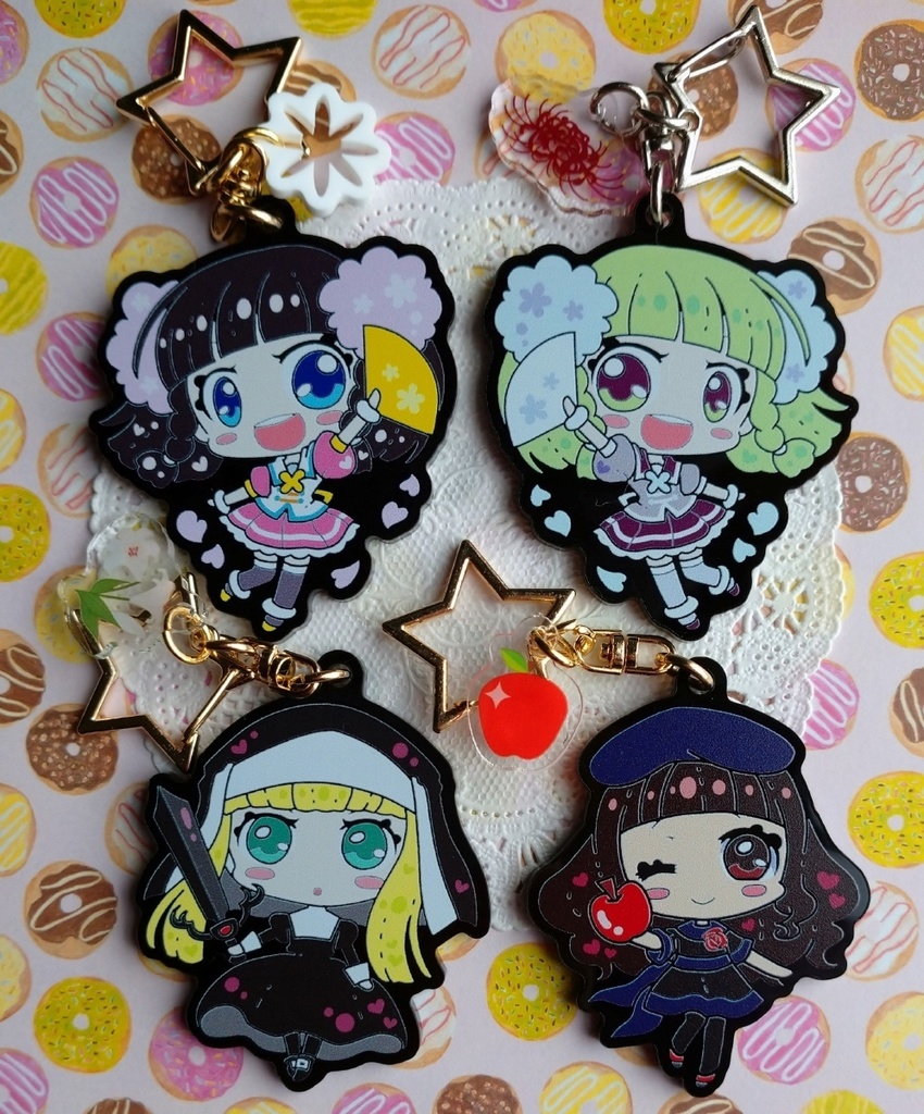 黒アクリルキーホルダー