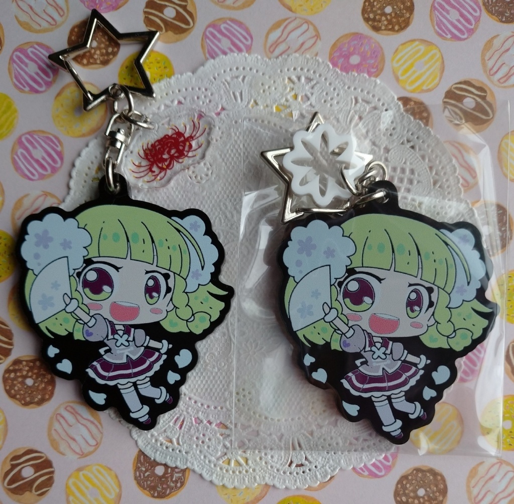 黒アクリルキーホルダー