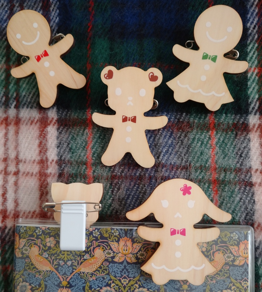 【創作】ウッドバッジクリップ*ジンジャーマンクッキー