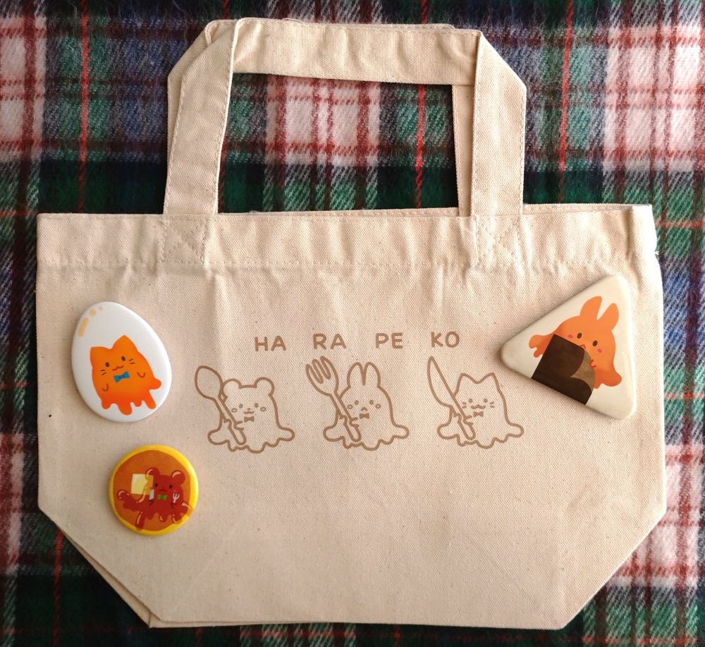 【創作】メルティおばけ*ランチトートバッグ