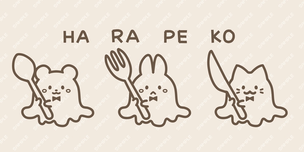 【創作】メルティおばけ*ランチトートバッグ