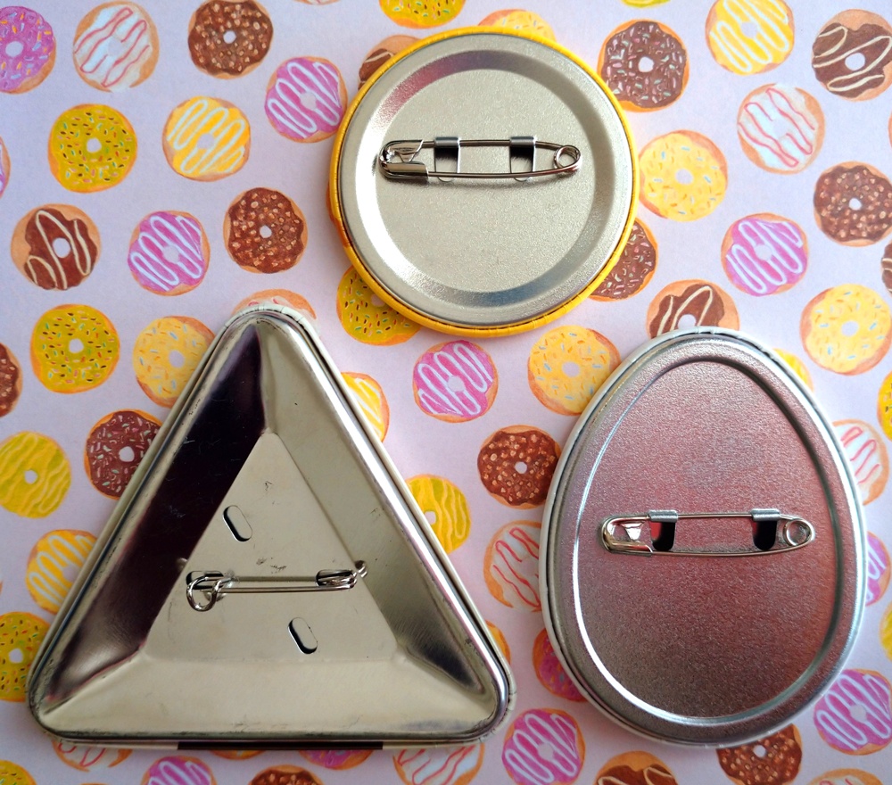 【創作】メルティおばけ*たべもの缶バッジ