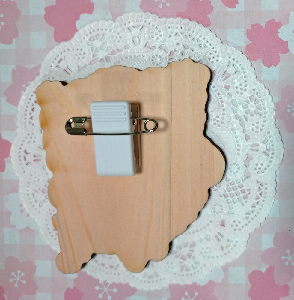 【新作】開催記念ウッドバッジクリップ