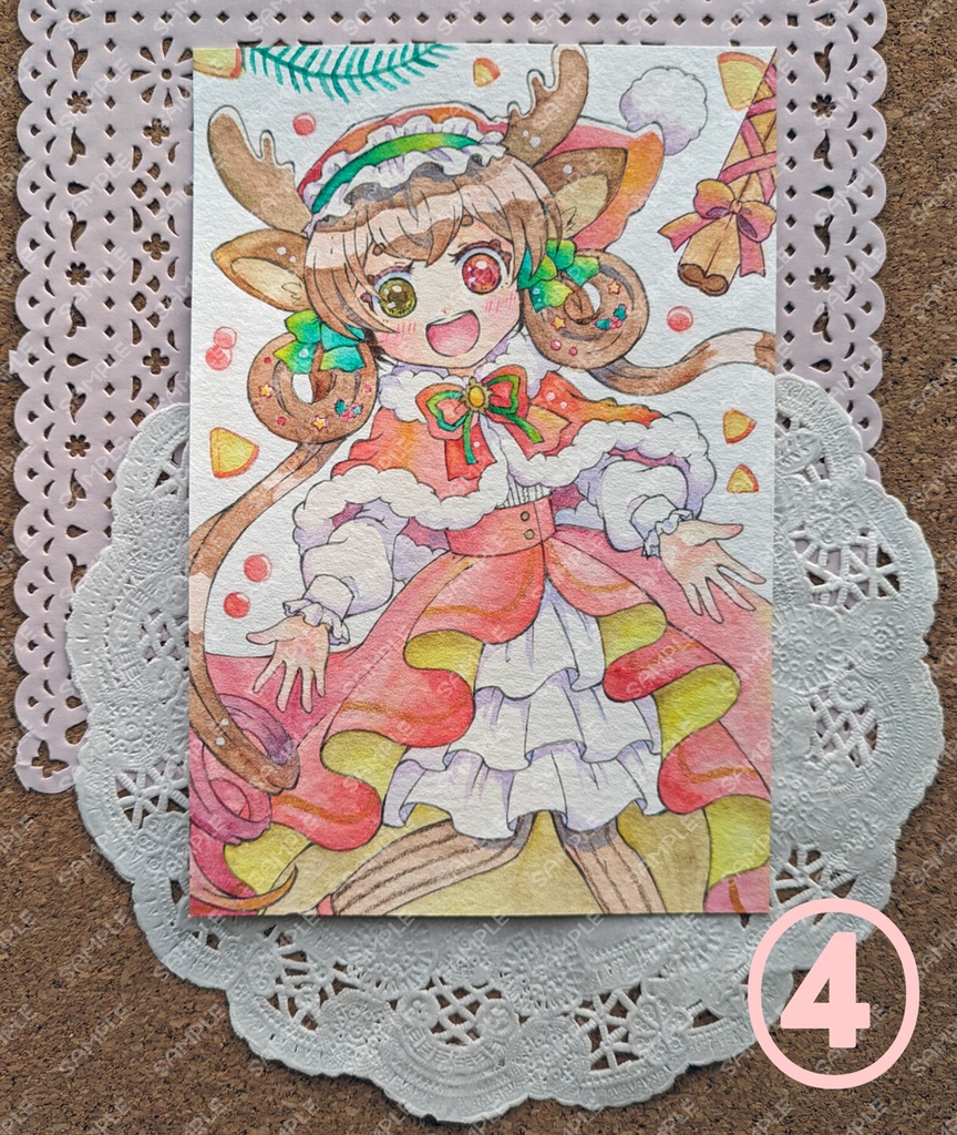 【創作】フレームレス水彩原画1〜6