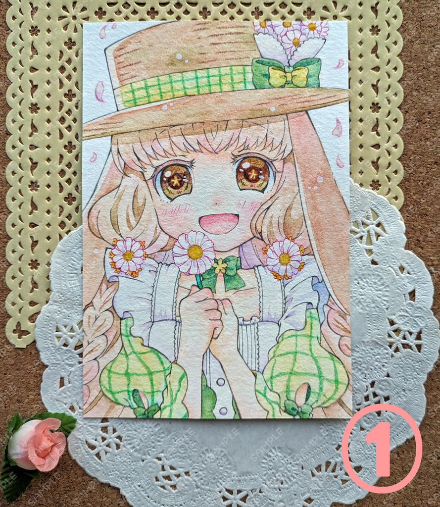 【創作】フレームレス水彩原画1〜6