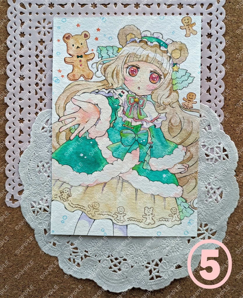 【創作】フレームレス水彩原画1〜6