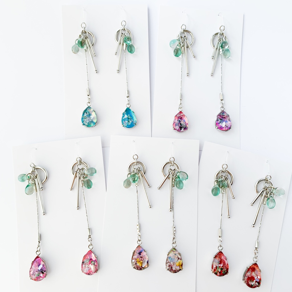 翠花ひとつ消ゆイメージピアス・イヤリング【ブラスタ二次創作】