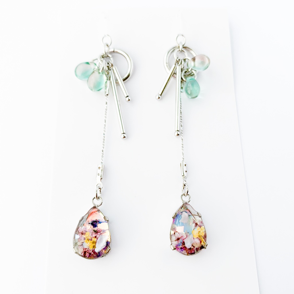 翠花ひとつ消ゆイメージピアス・イヤリング【ブラスタ二次創作】