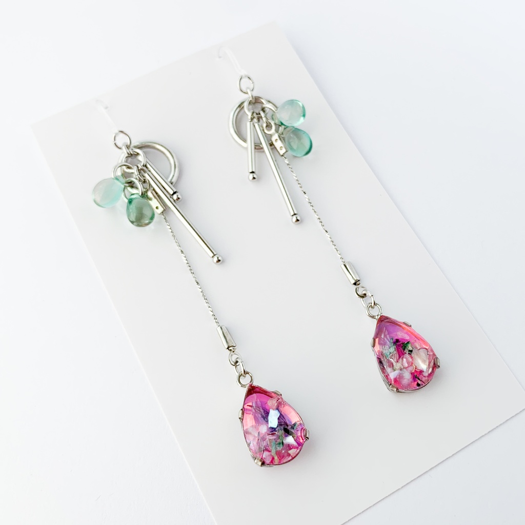 翠花ひとつ消ゆイメージピアス・イヤリング【ブラスタ二次創作】