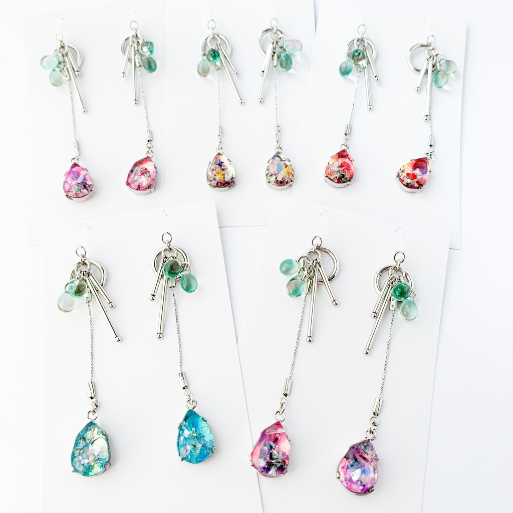 翠花ひとつ消ゆイメージピアス・イヤリング【ブラスタ二次創作】