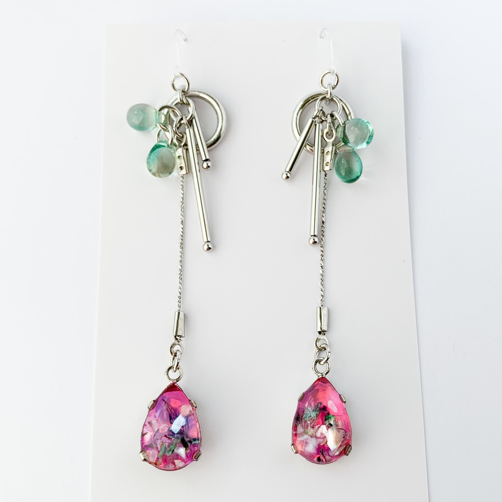 翠花ひとつ消ゆイメージピアス・イヤリング【ブラスタ二次創作】