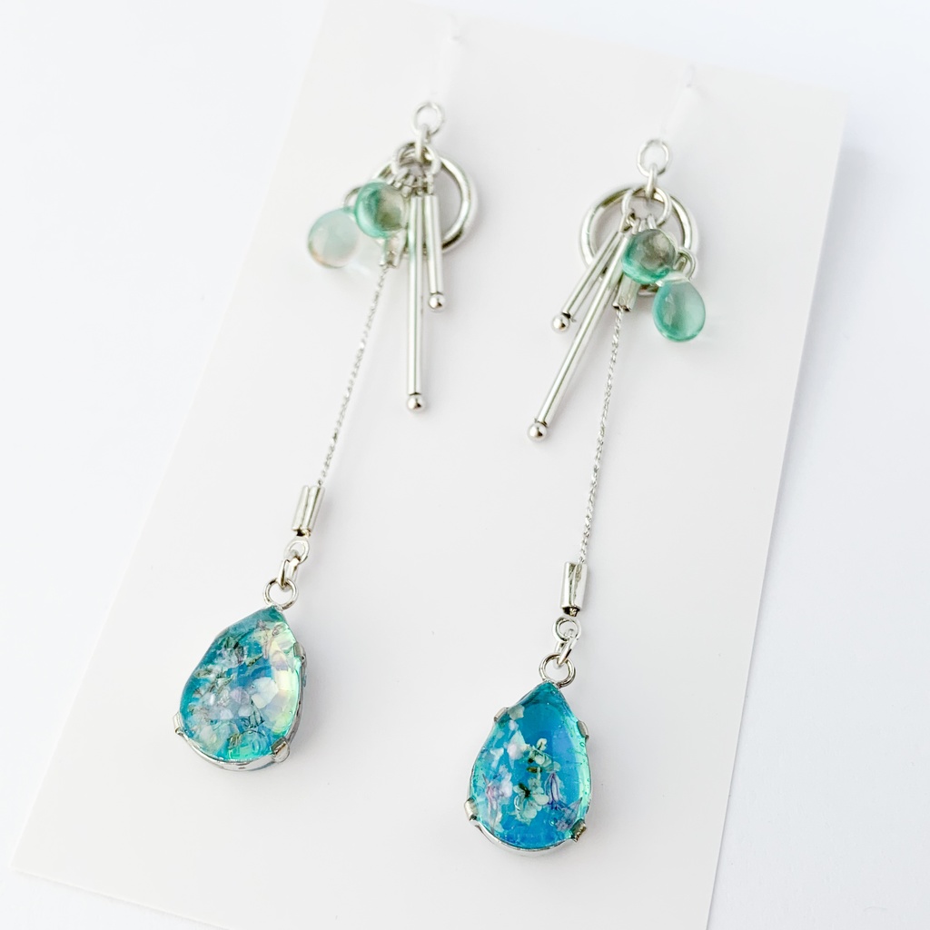 翠花ひとつ消ゆイメージピアス・イヤリング【ブラスタ二次創作】