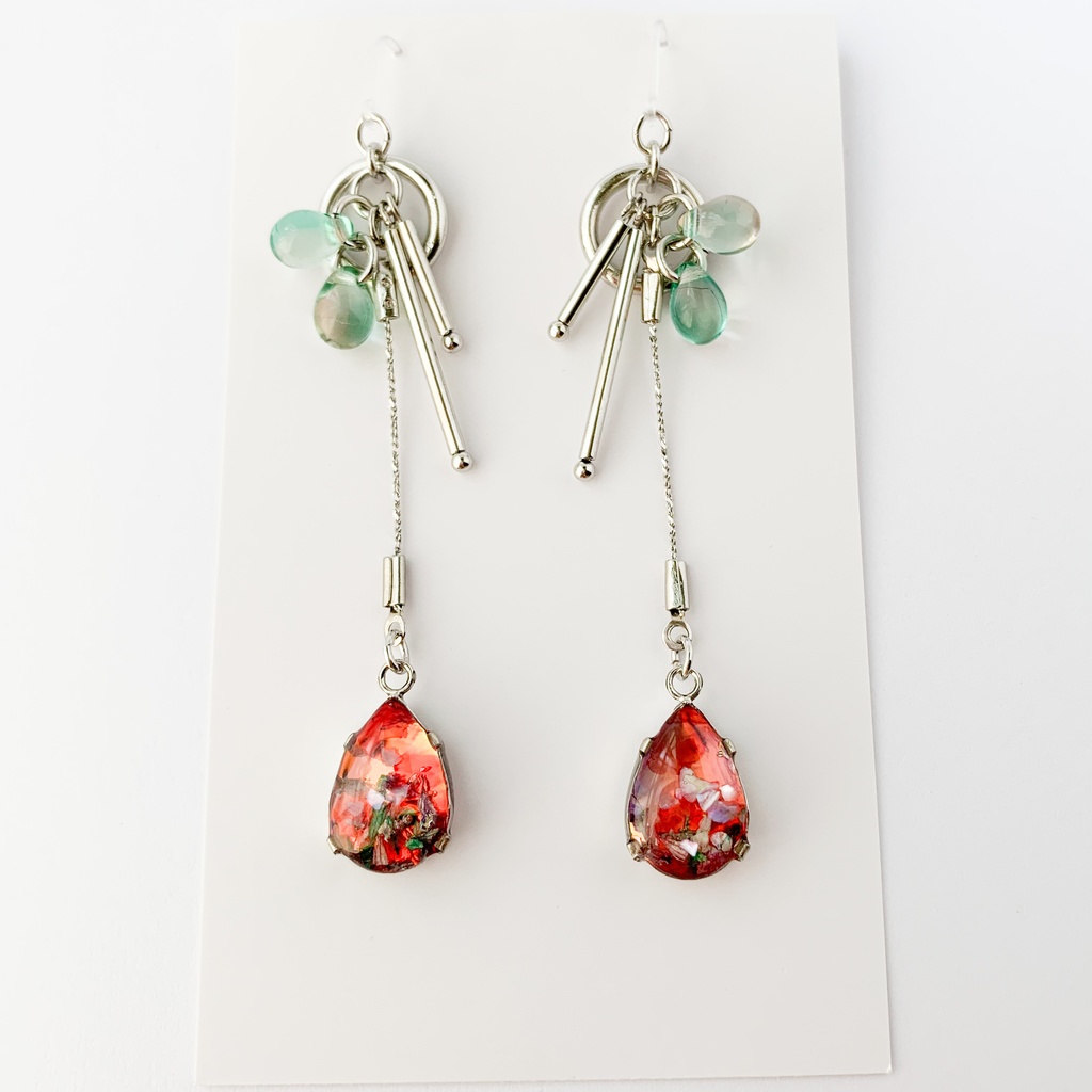 翠花ひとつ消ゆイメージピアス・イヤリング【ブラスタ二次創作】