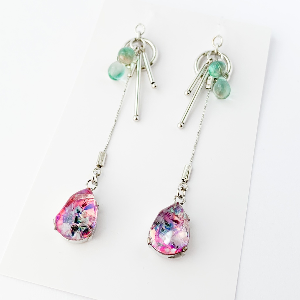 翠花ひとつ消ゆイメージピアス・イヤリング【ブラスタ二次創作】