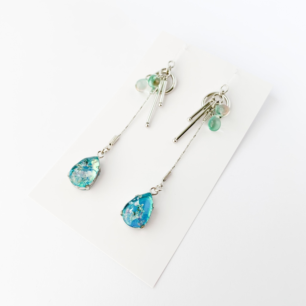 翠花ひとつ消ゆイメージピアス・イヤリング【ブラスタ二次創作】