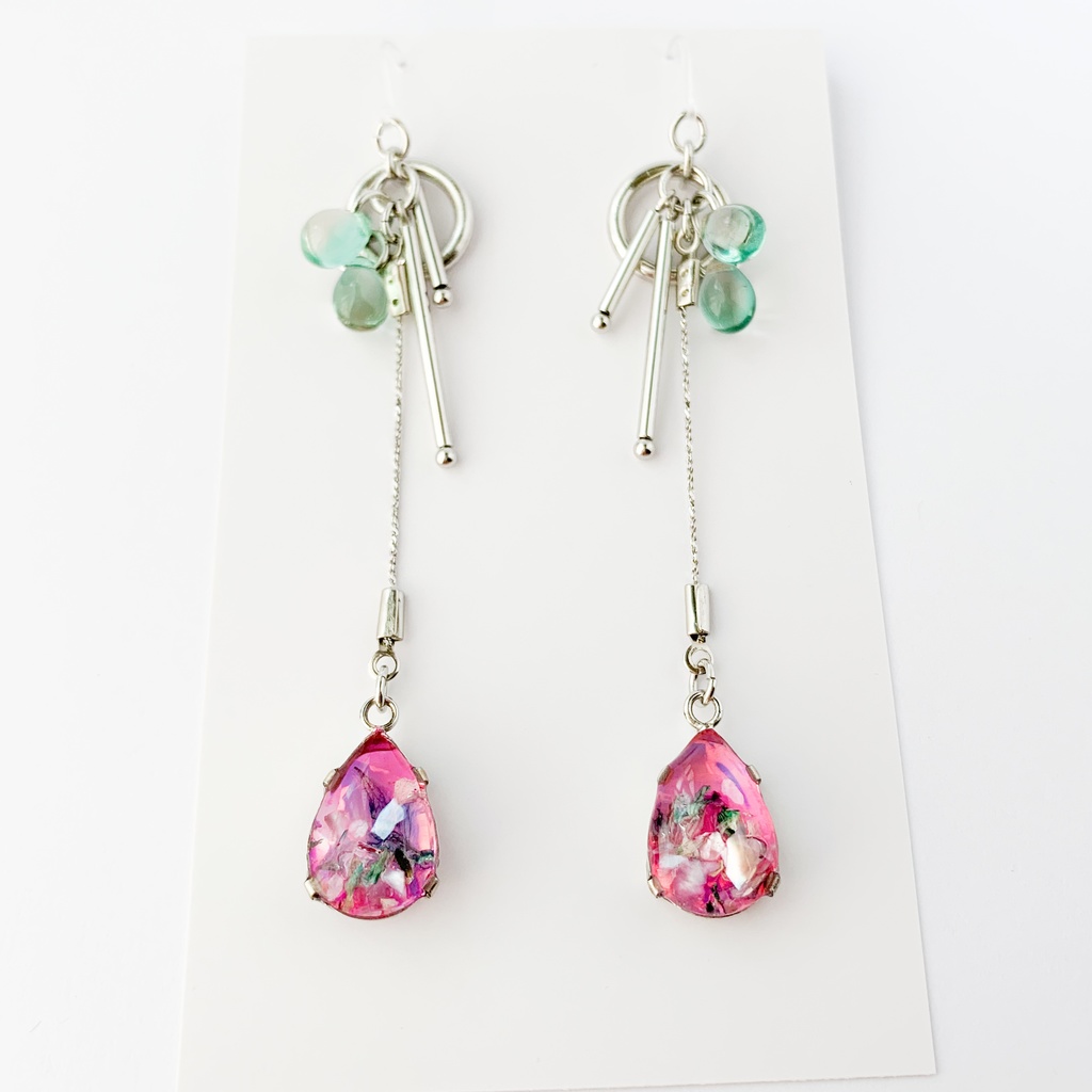 翠花ひとつ消ゆイメージピアス・イヤリング【ブラスタ二次創作】