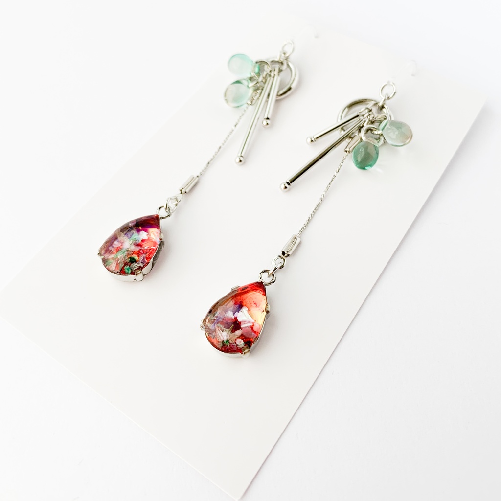 翠花ひとつ消ゆイメージピアス・イヤリング【ブラスタ二次創作】