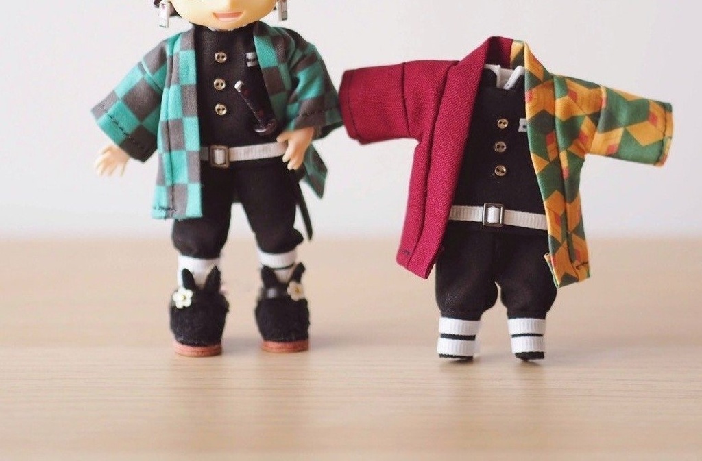 ねんどーる 鬼滅 羽織 刺繍Tシャツ