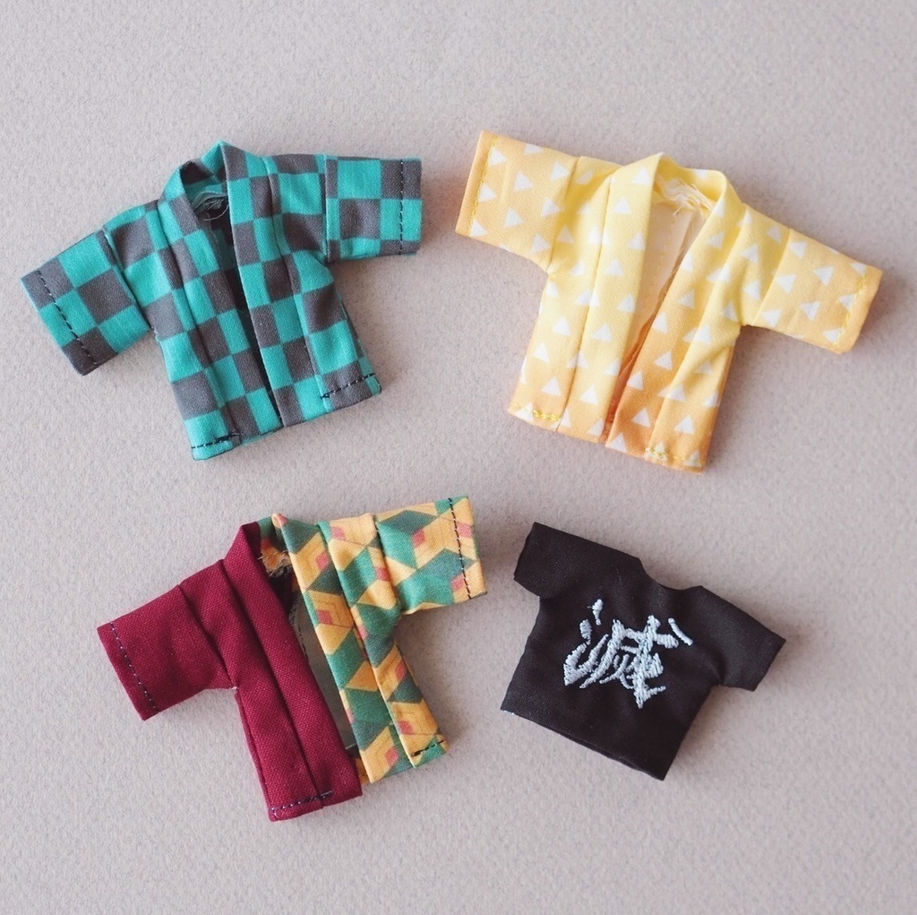 オビツ11 鬼滅 羽織 刺繍Tシャツ