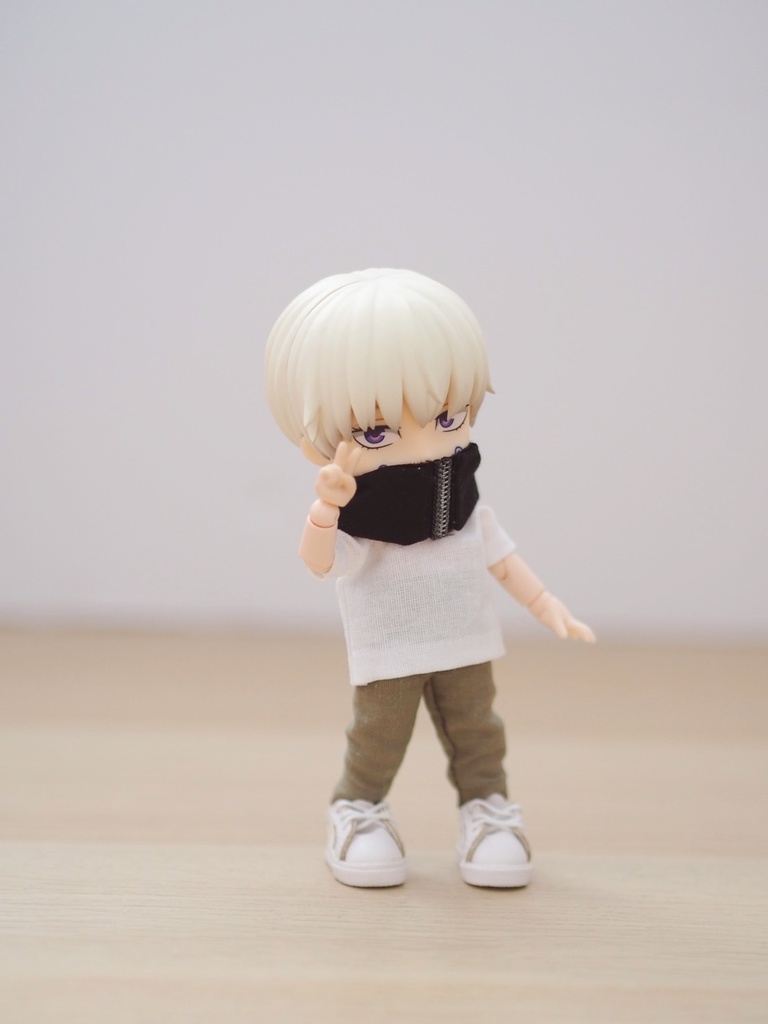 呪術廻戦 狗巻 衣装セット 制服 バックパック ねんどろいどどーる / オビツ11 服