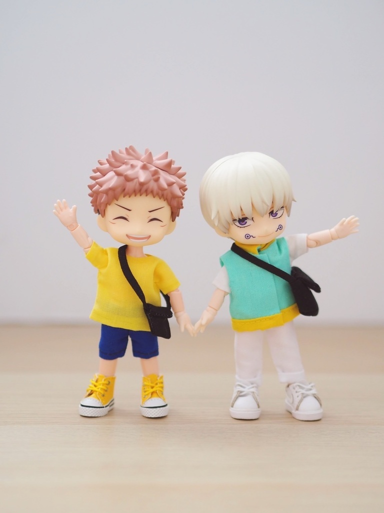 呪術廻戦 狗巻 衣装セット 制服 バックパック ねんどろいどどーる / オビツ11 服