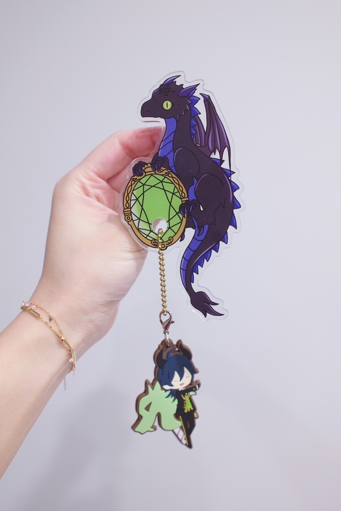 TWST ドラゴン ファンアート キーホルダー
