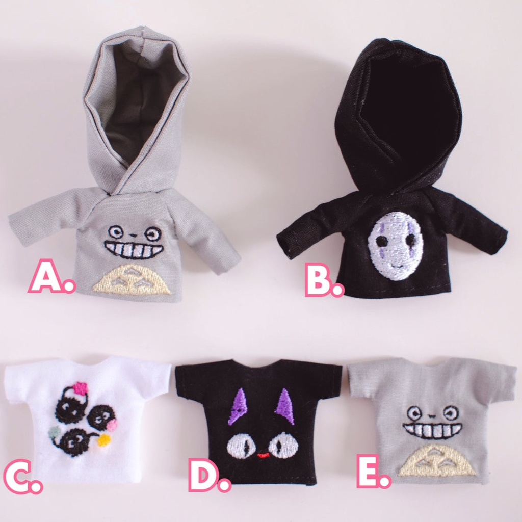 刺繍Tシャツ  パーカー ねんどろいどどーる オビツ11