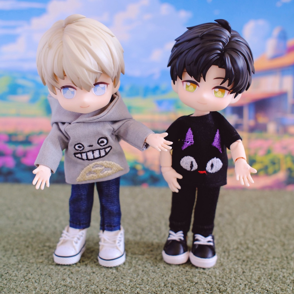 刺繍Tシャツ パーカー ねんどろいどどーる オビツ11