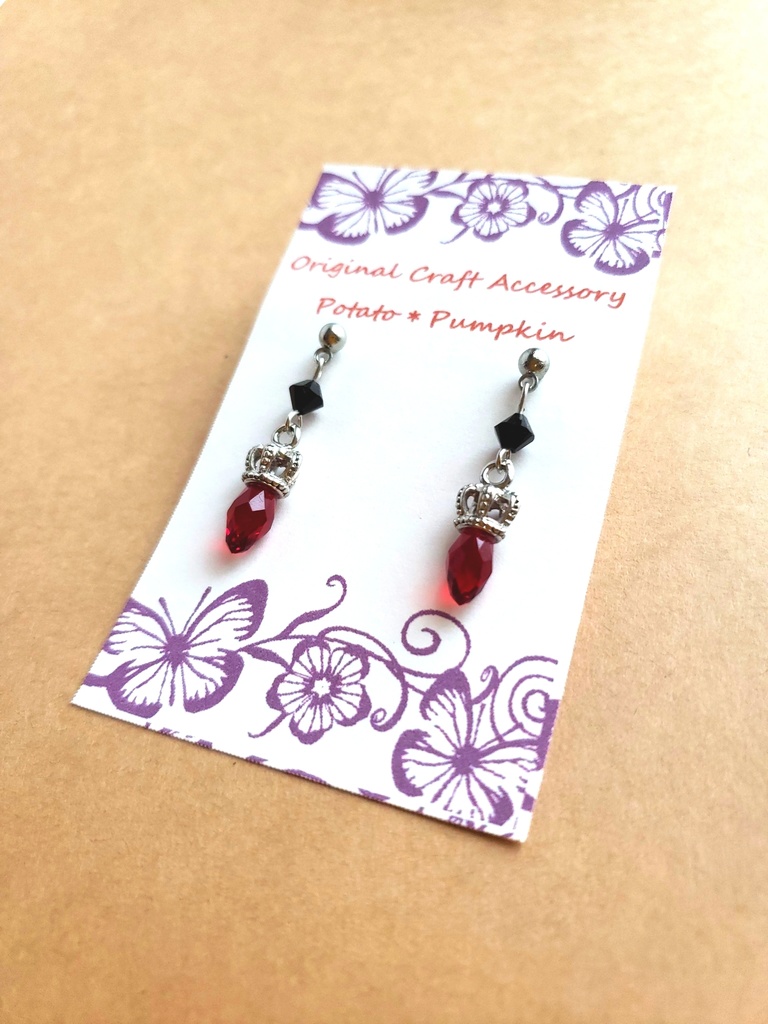 *赤井秀一イメージアクセサリー/クラウンチャームピアス*