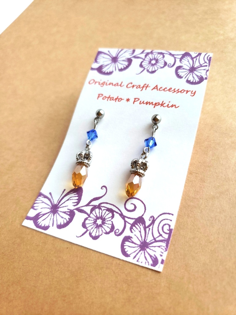 *降谷零(安室透)イメージアクセサリー/クラウンチャームピアス*