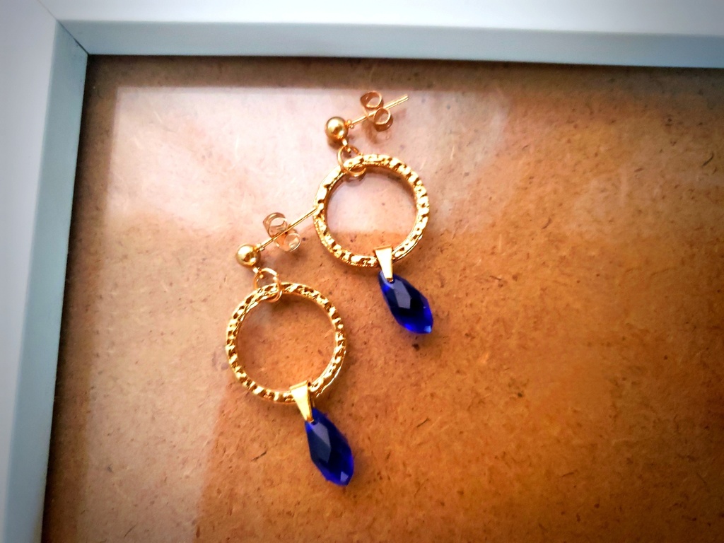 *降谷零(安室透)イメージアクセサリー/ラウンドチャームピアス*