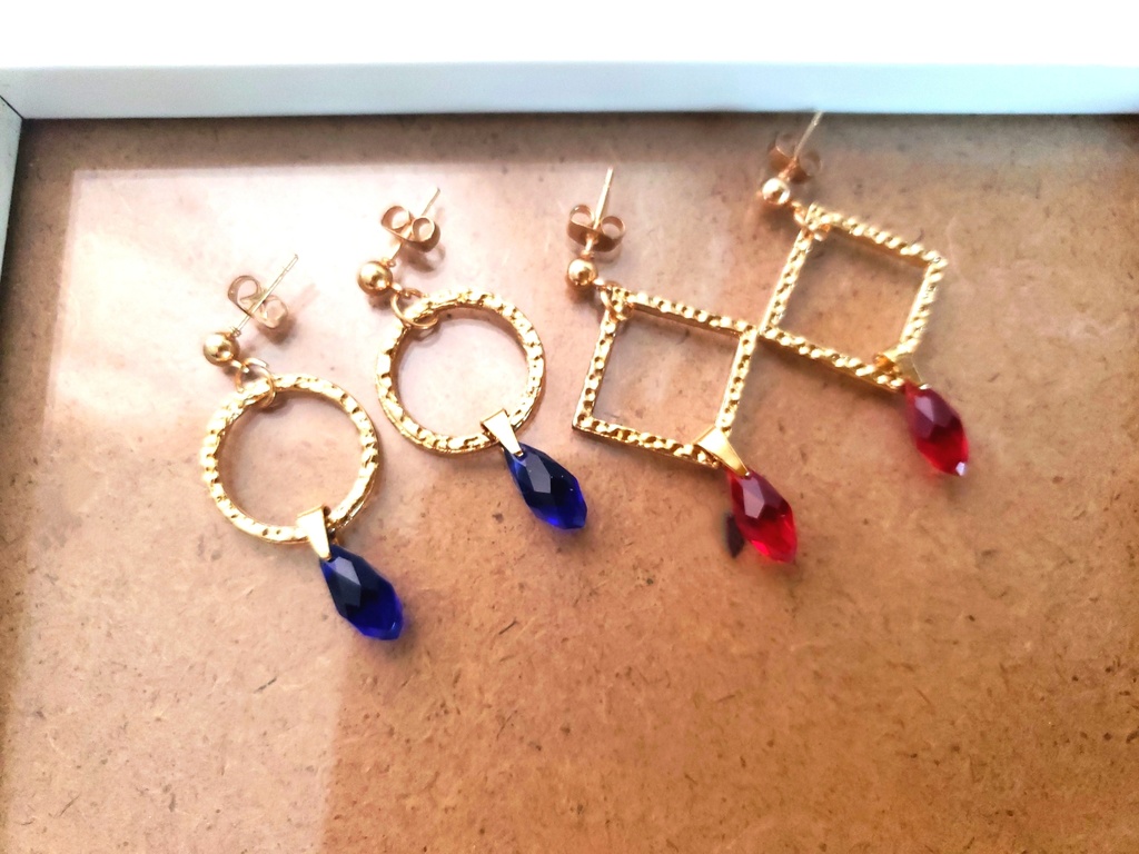 *降谷零(安室透)イメージアクセサリー/ラウンドチャームピアス*