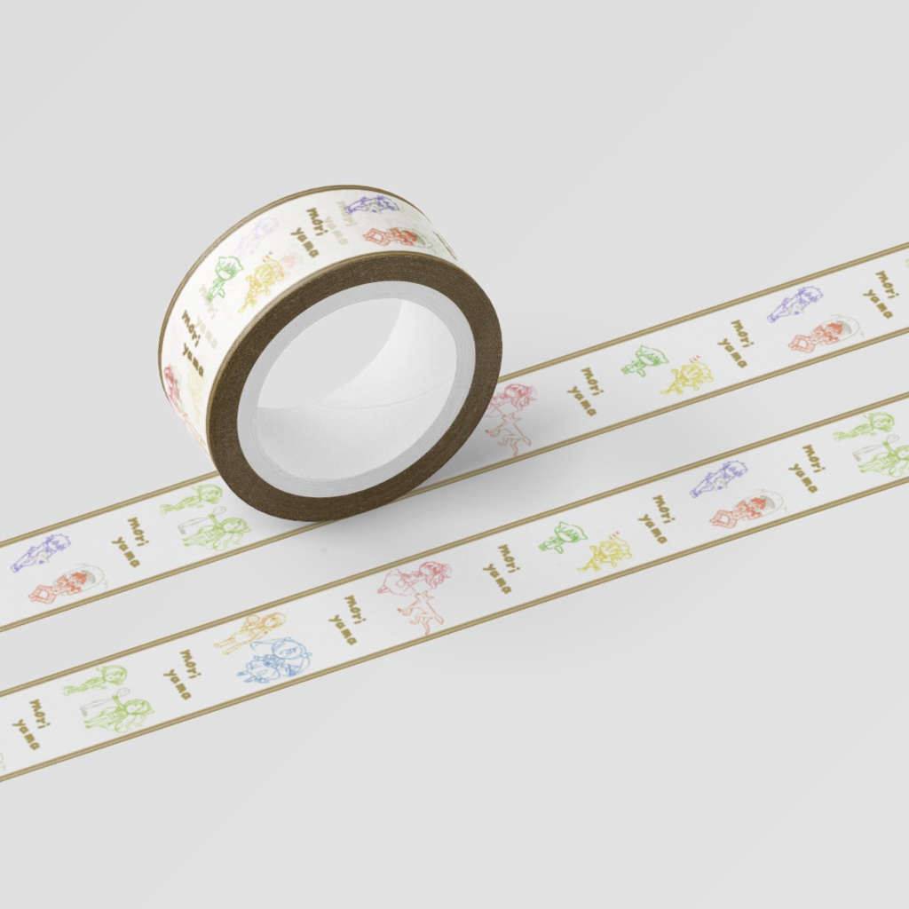 もりやまオリジナルキャラクター マスキングテープ