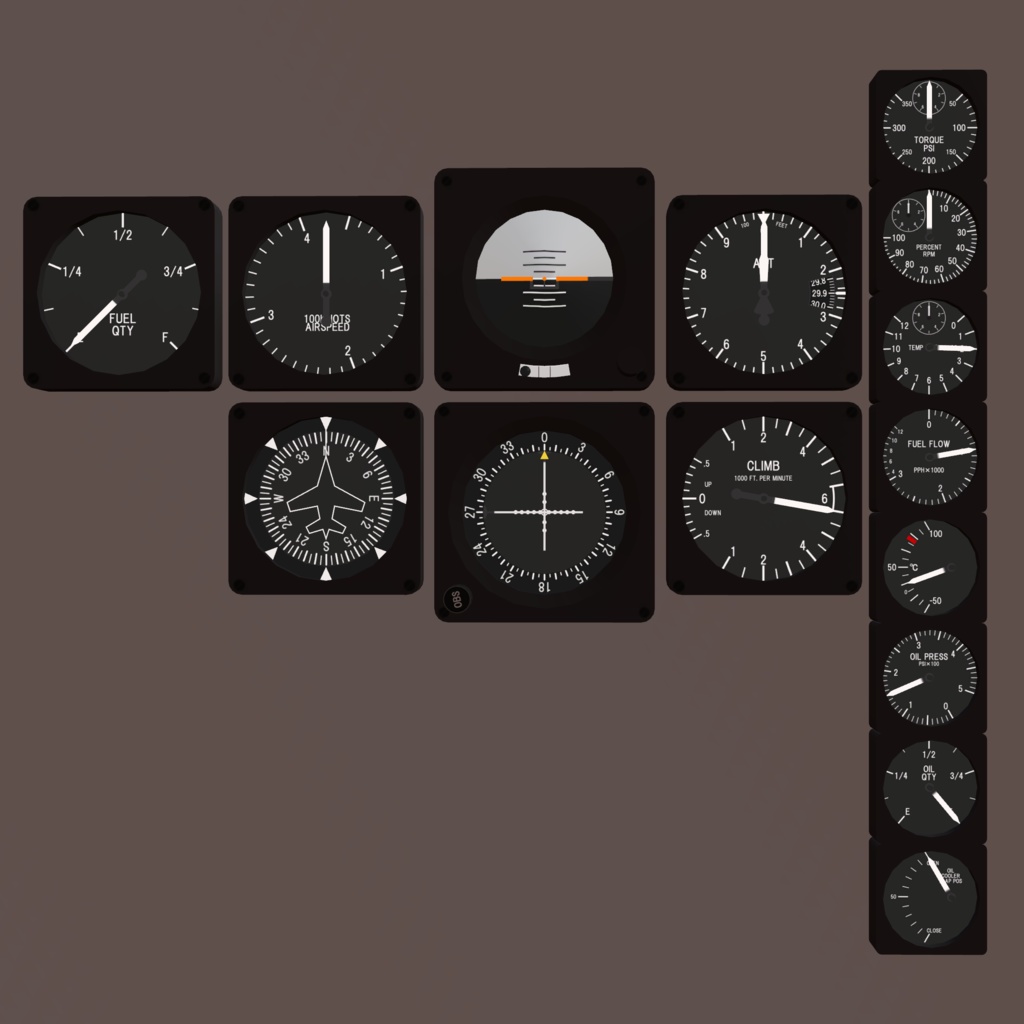 C-130の計器っぽいSaccGauge（仮称）