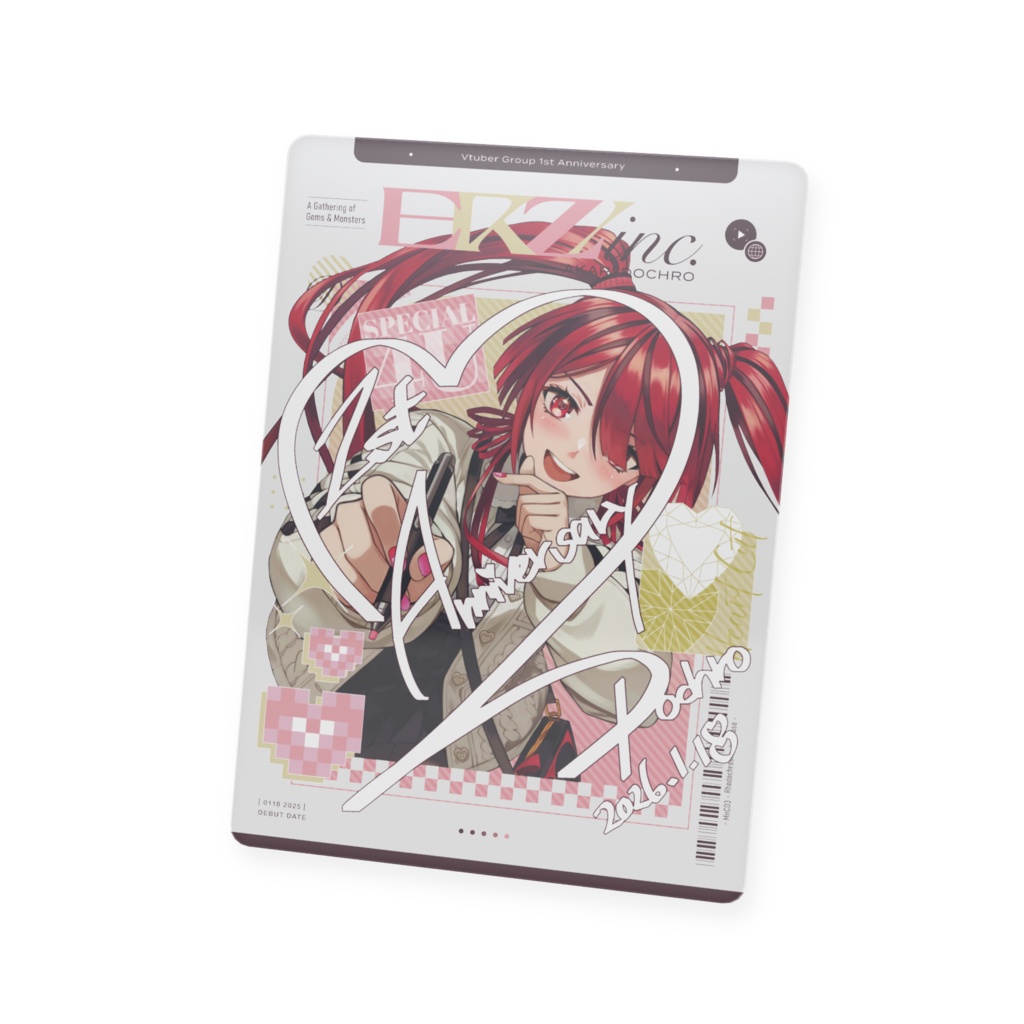【1周年記念グッズ】チェキ風サインプラカード・全4種【ERZ/inc.】