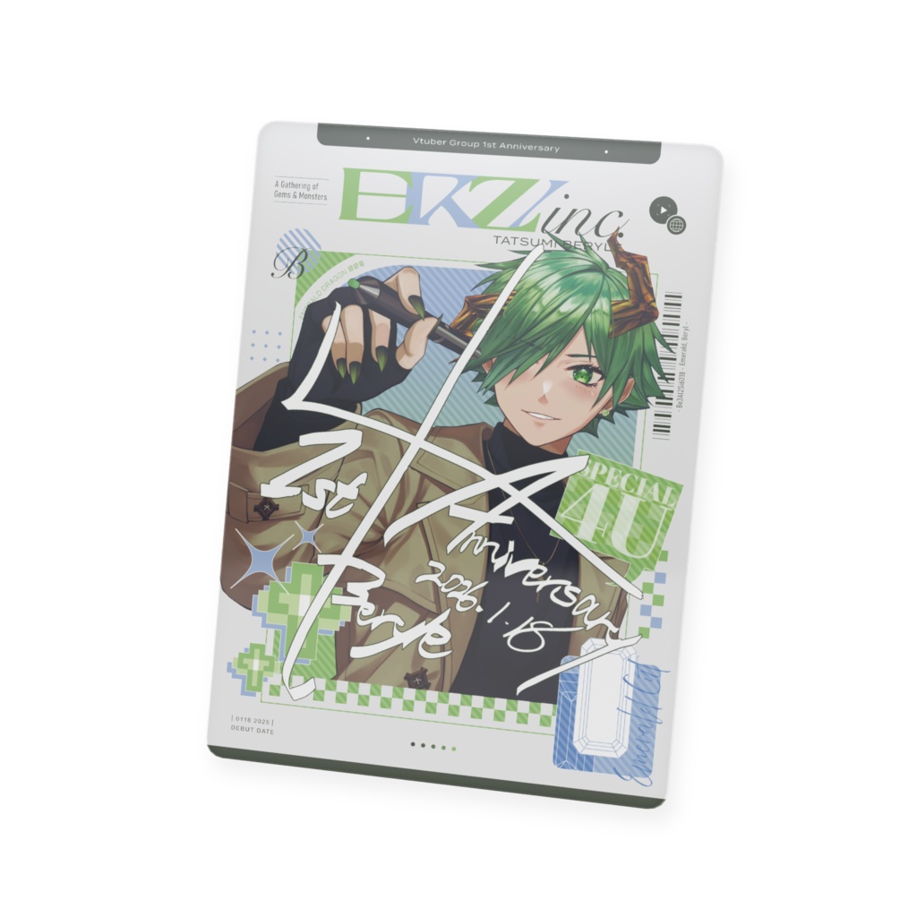 【1周年記念グッズ】チェキ風サインプラカード・全4種【ERZ/inc.】