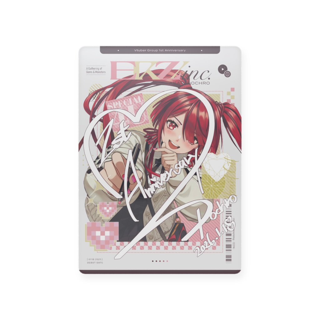 【1周年記念グッズ】チェキ風サインプラカード・全4種【ERZ/inc.】