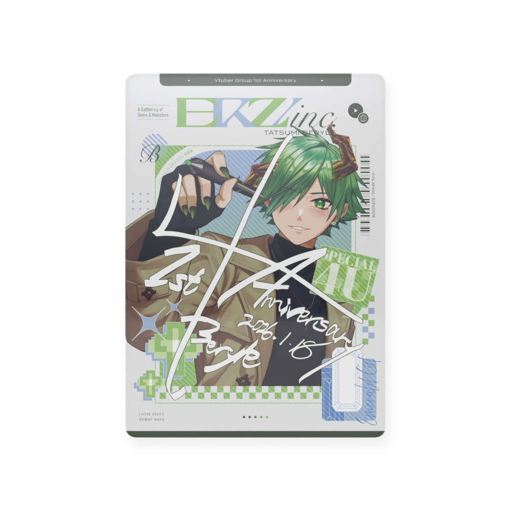 【1周年記念グッズ】チェキ風サインプラカード・全4種【ERZ/inc.】