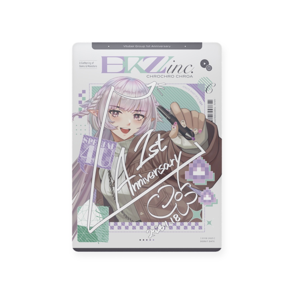 【1周年記念グッズ】チェキ風サインプラカード・全4種【ERZ/inc.】