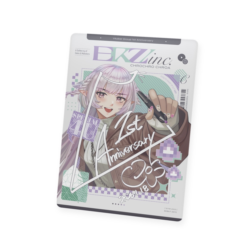 【1周年記念グッズ】チェキ風サインプラカード・全4種【ERZ/inc.】