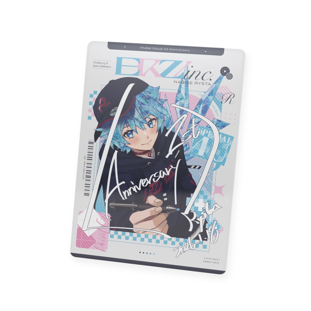 【1周年記念グッズ】チェキ風サインプラカード・全4種【ERZ/inc.】