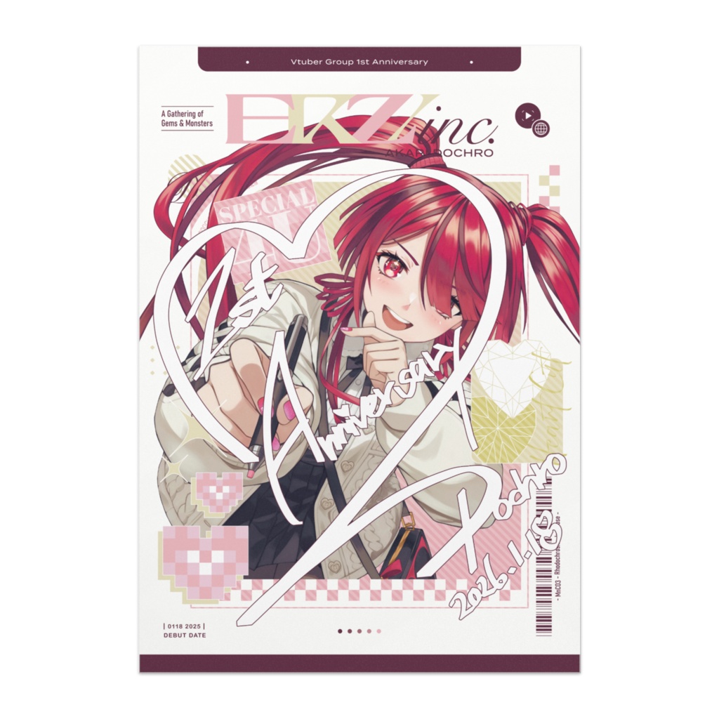【1周年記念グッズ】ポスター・全4種×サイズ5種【ERZ/inc.】