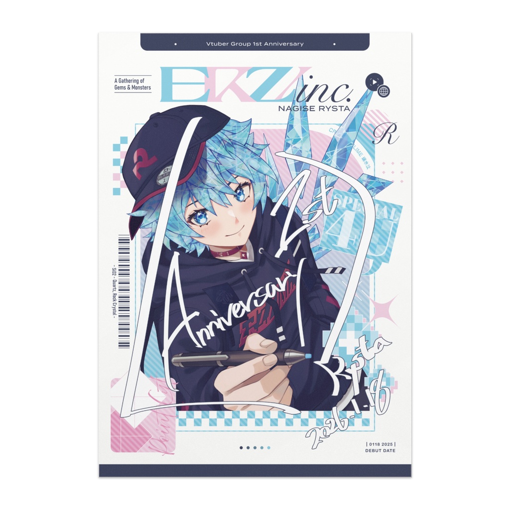 【１周年記念グッズ】ポスター・全4種×サイズ5種【ERZ/inc.】