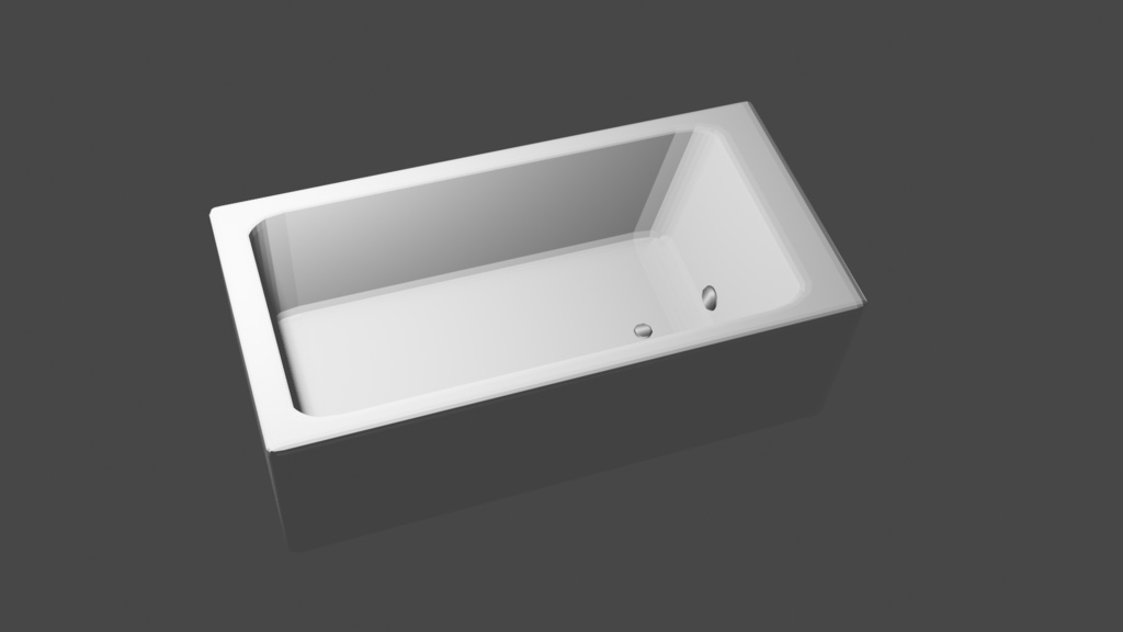 【無料】お風呂 浴槽 (水ありモデル付き)