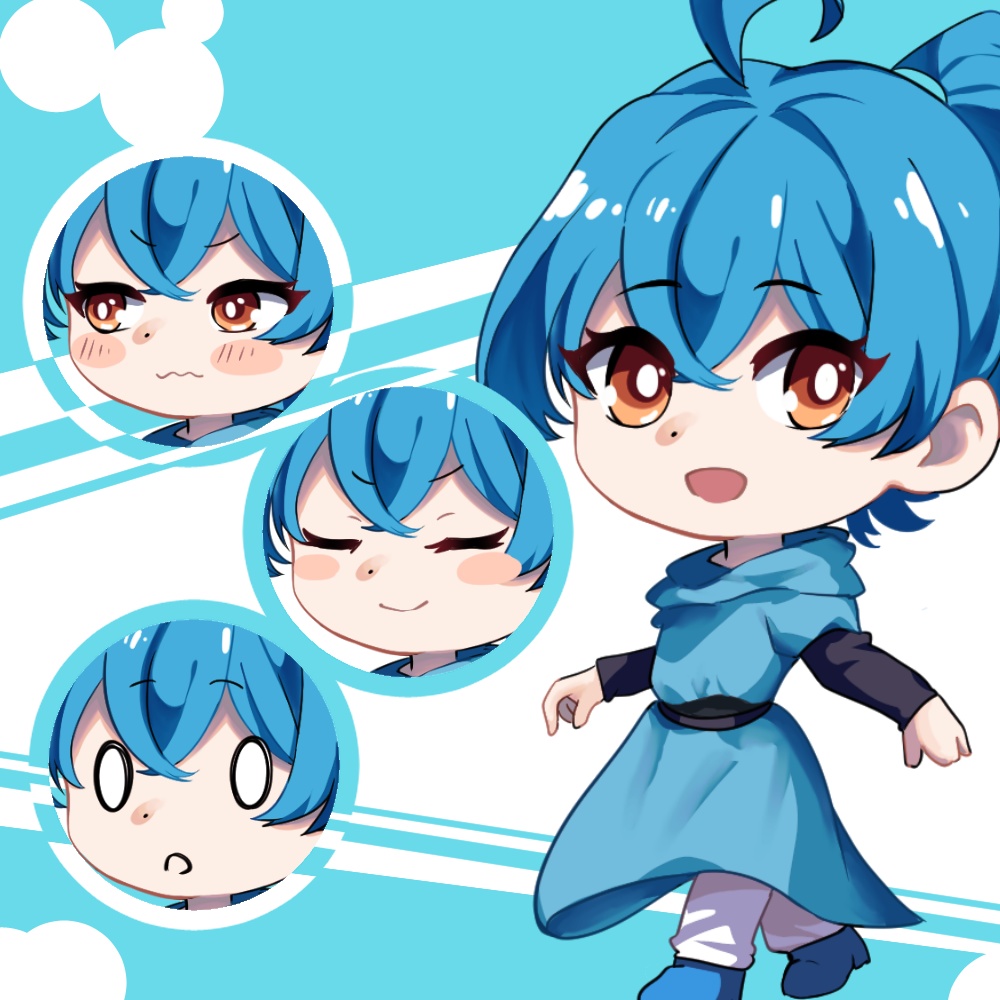 【お試し価格＋無料版あり】表情10種　デフォルメ立ち絵