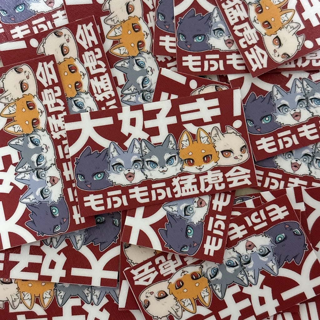猛虎会大好きステッカー
