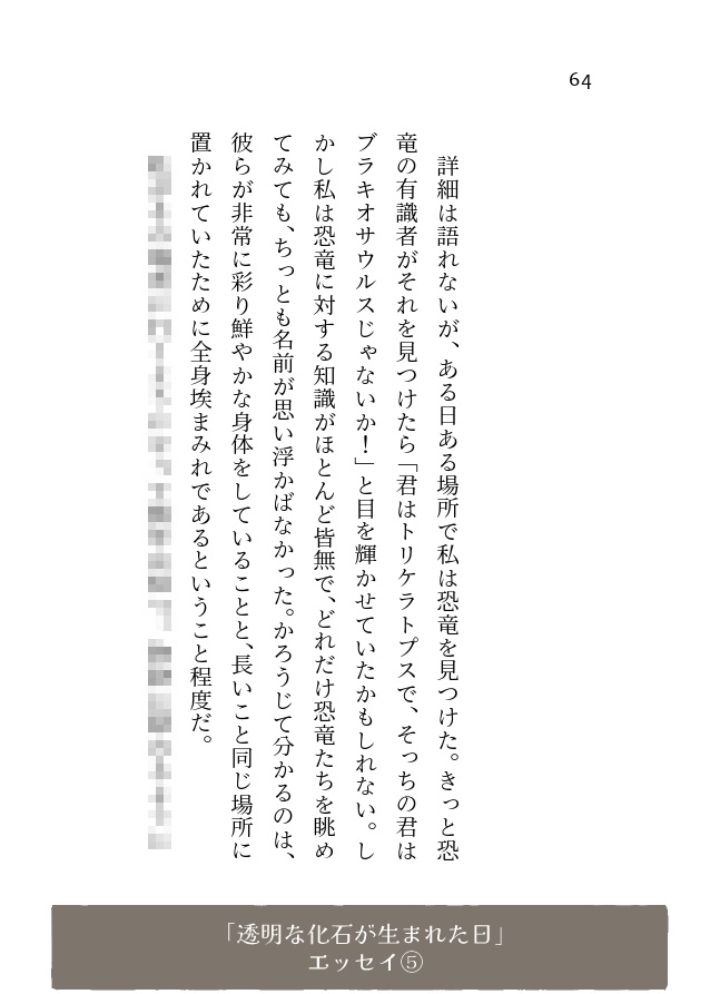 【詩歌エッセイ集】透明な化石